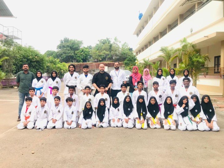 Karate group portrait